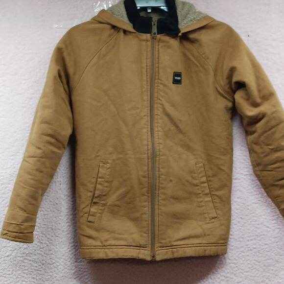 WALLS TOUGH WEAR CANVAS HOODED JACKET w/SHERPA LINING Youth Large 12-14 - Picture 4 of 13